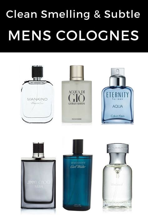 best men's clean smelling cologne.